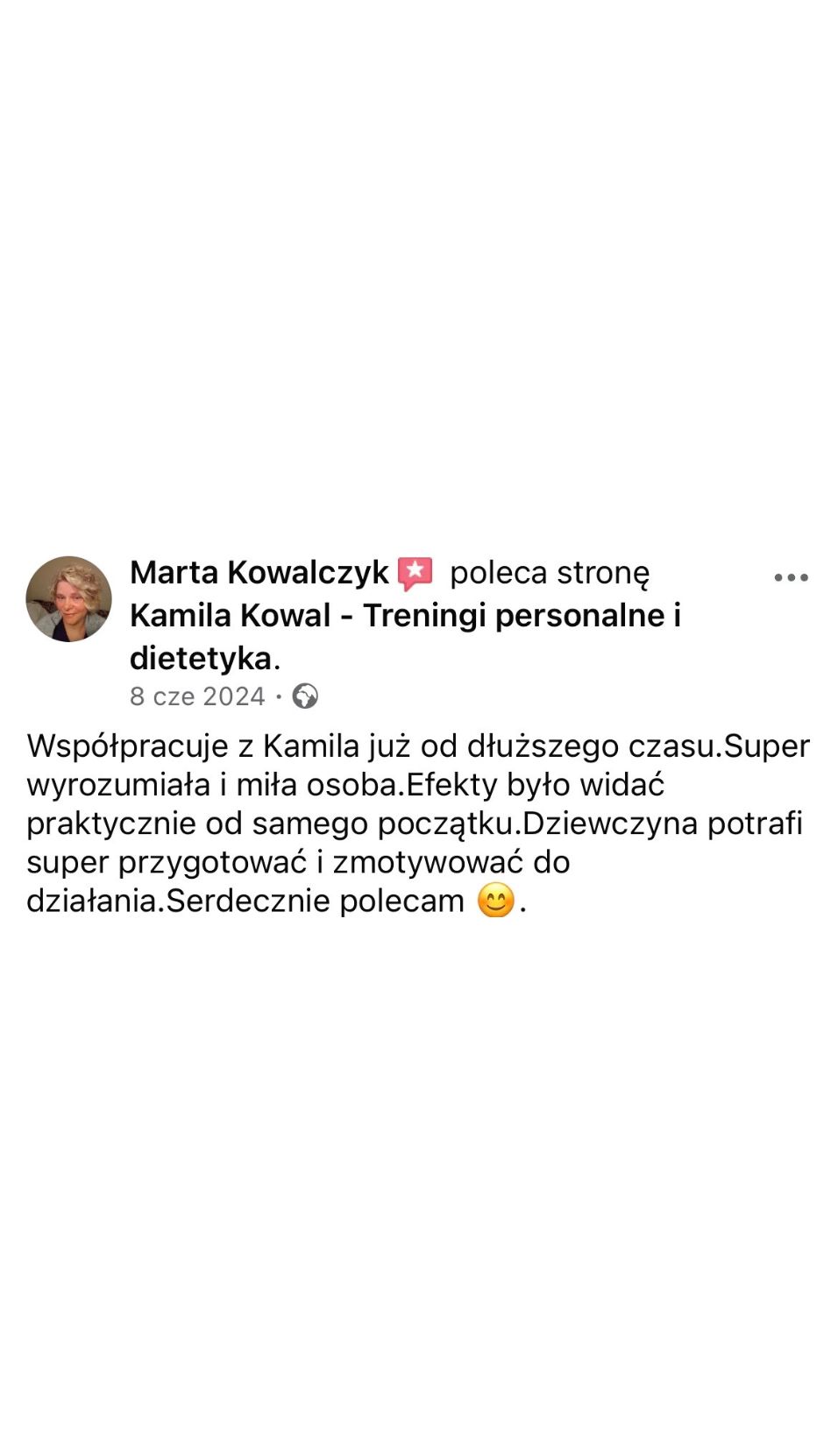 Opinia klientki