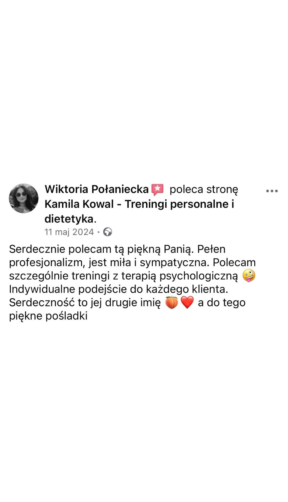 Opinia klientki
