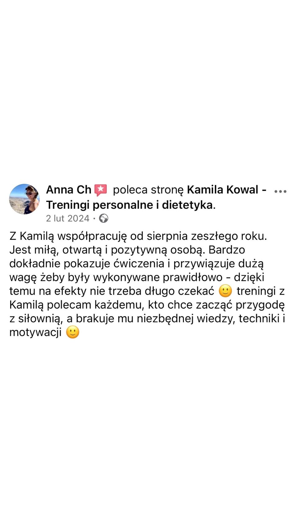 Opinia klientki