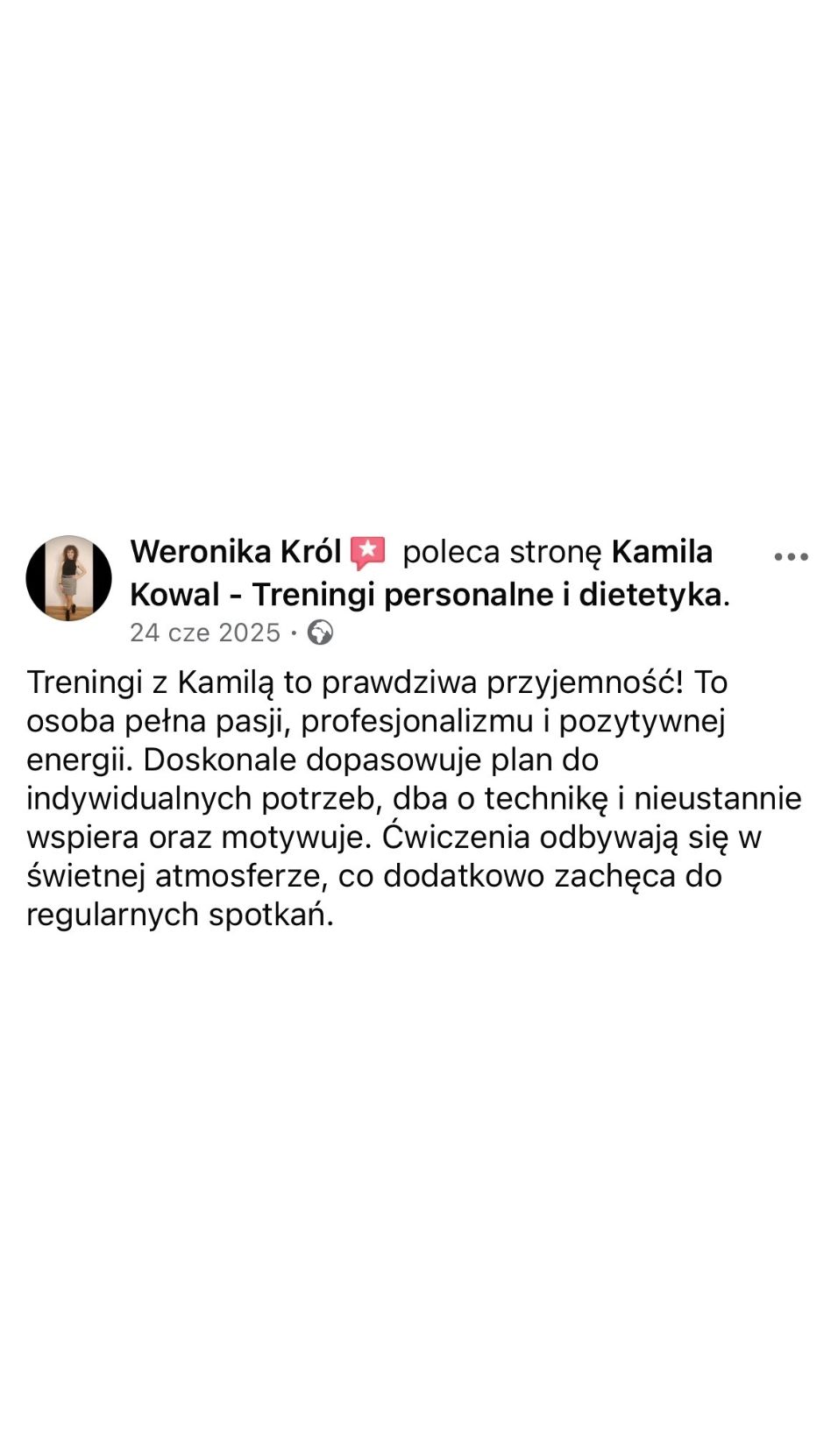 Opinia klientki