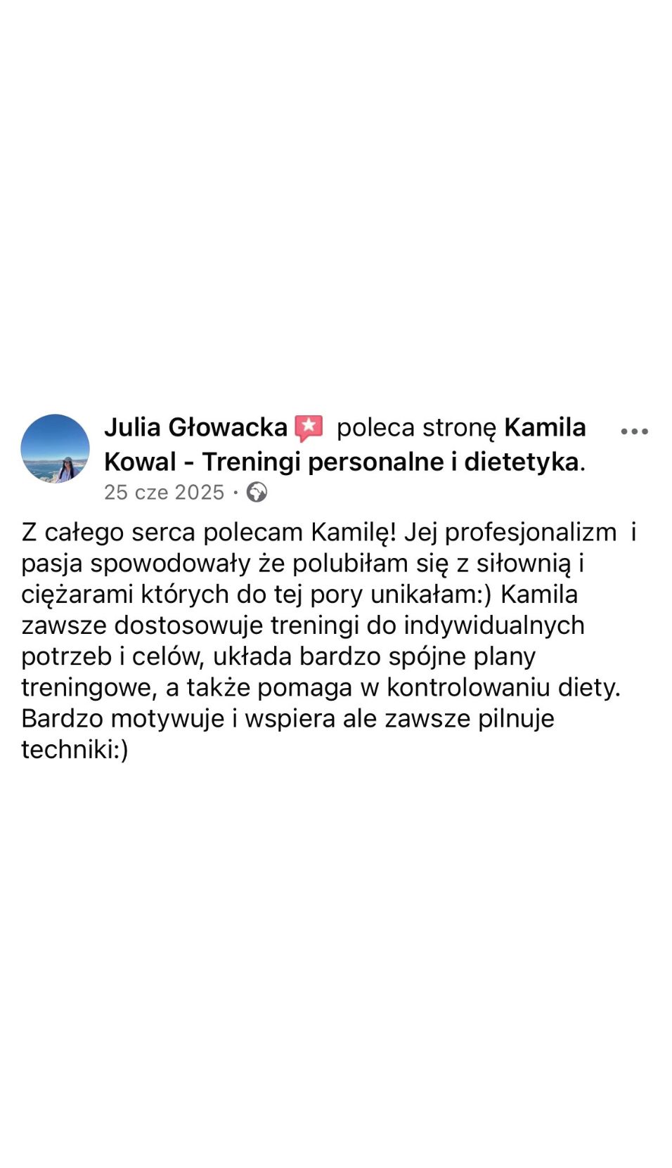 Opinia klientki